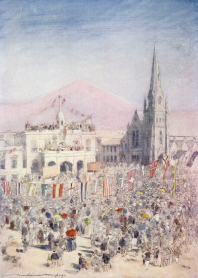 Mafeking Day at Capetown by Mortimer Ludington Menpes